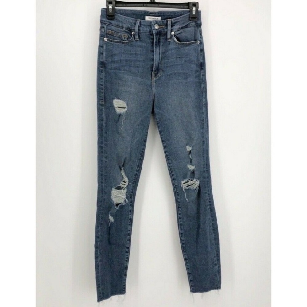 Good American Good Waist Slim Skinny Denim Jeans